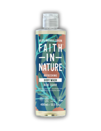 Αφρόλουτρο Ανδρικό Μπλέ Κ΄έδρος (400ml) Faith In Nature