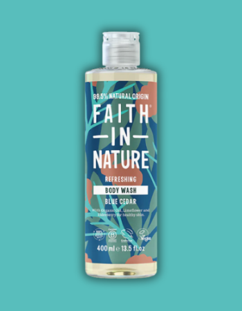 Αφρόλουτρο Ανδρικό Μπλέ Κ΄έδρος (400ml) Faith In Nature