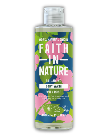 Αφρόλουτρο Άγριο Τριαντάφυλλο (400ml) Faith In Nature