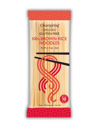 Βιολογικά Noodles από 100% Καστανό Ρύζι ΧΓΛ (200γρ) Clearspring