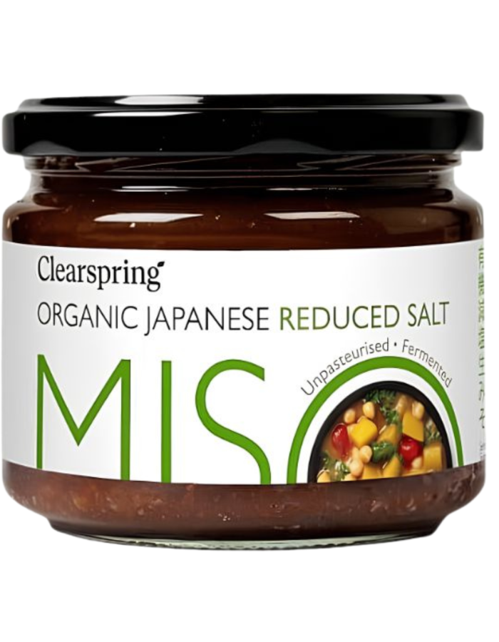 Ιαπωνική Πάστα Miso (Μίσο) με Μειωμένο Αλάτι - Απαστερίωτο (270γρ) Clearspring