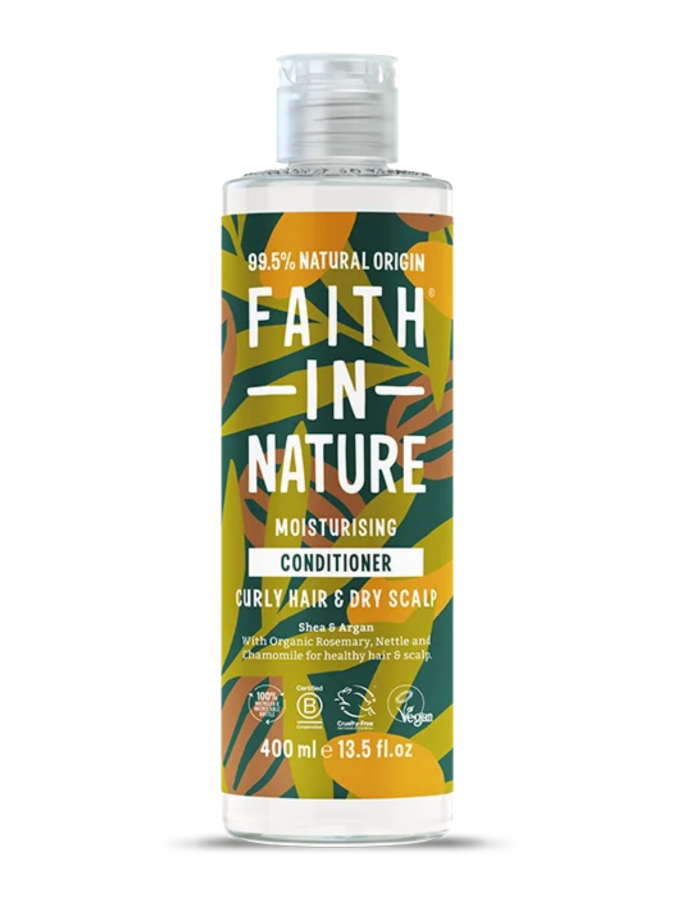 Conditioner Shea & Argan για Σγουρά Μαλλιά & Ξηρό Τριχωτό (400ml) Faith in Nature
