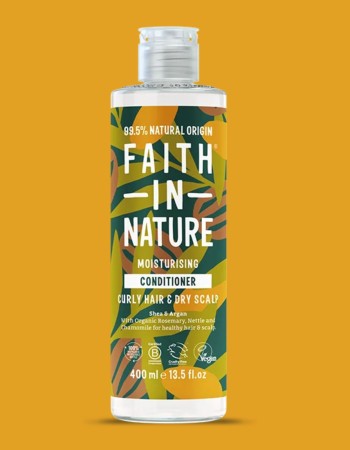 Μαλακτικό Μαλλιών Βούτυρο Καριτέ & Argan για Σγουρά Μαλλιά & Ξηρό Τριχωτό (400ml) Faith in Nature
