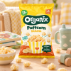 Πολυσυσκευασία Σνακ Καλαμποκιού Puffcorn με Μπανάνα +12τμ  (4x10gr) ΧΓΛ Organix