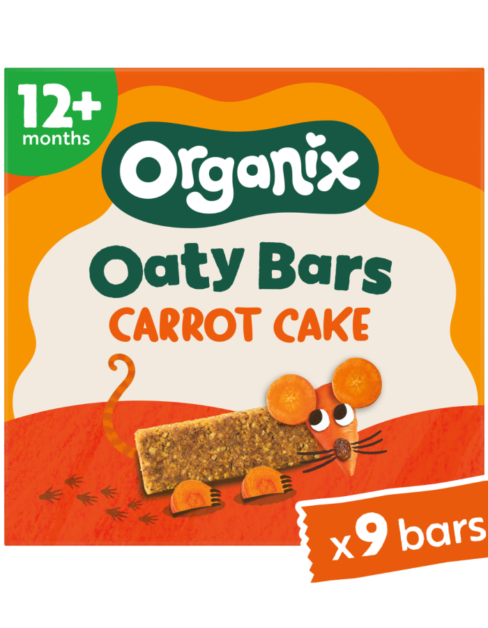 Μπάρες Βρώμης Carrot Cake+12μ (6x23γρ) Organix
