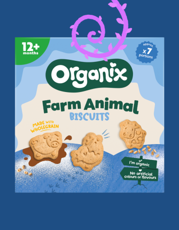 Μπισκότα Ολικής 'Farm Animal' +12μ (100γρ) Organix