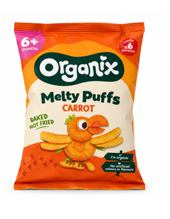 Μπαστουνάκια Καρότου 'Melty Carrot Puffs' +6μ (20γρ)  ΧΓΛ Organix