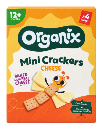 Βιολογικά Μίνι Κράκερ με Τυρί “Mini Cheese Crackers” (4x20g) Organix