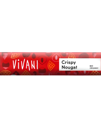Σοκολάτα Γάλακτος με Γκοφρέτα & Πραλίνα 'Crispy Nougat'  (40γρ) Vivani