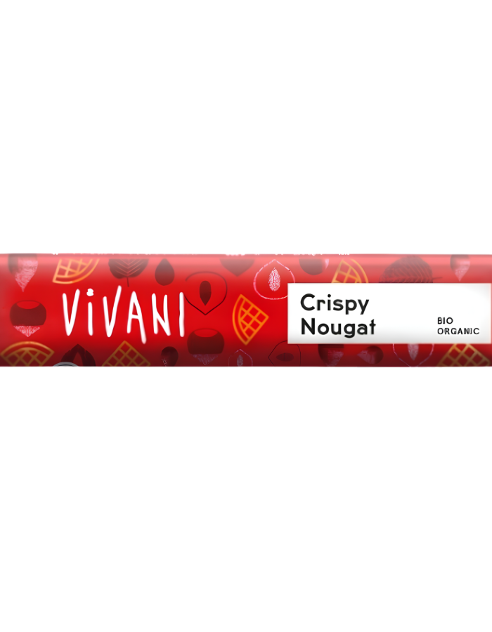 Σοκολάτα Γάλακτος με Γκοφρέτα & Πραλίνα 'Crispy Nougat'  (40γρ) Vivani