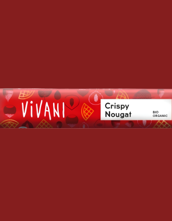 Σοκολάτα Γάλακτος με Γκοφρέτα & Πραλίνα 'Crispy Nougat'  (40γρ) Vivani