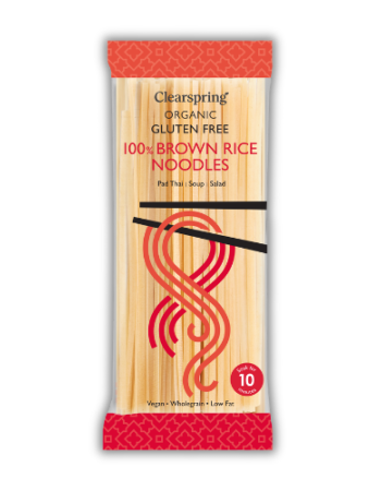Noodles από Καστανό Ρύζι (200γρ) Clearspring