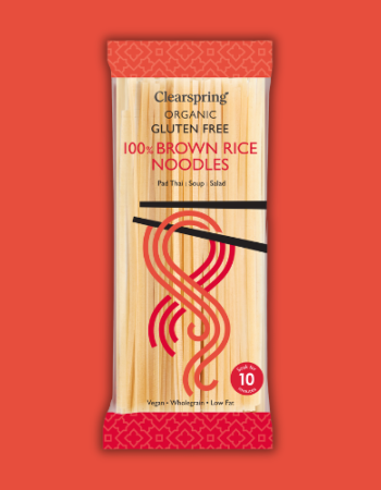 Noodles από Καστανό Ρύζι (200γρ) Clearspring
