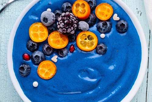 Μπλε Σπιρουλίνα Smoothie Bowl