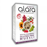 Μούσλι με Δημητριακά, Σπόρους, 'Goji & Κράνμπερι' - Xωρίς Γλουτένη/Ζάχαρη (450γρ) Alara