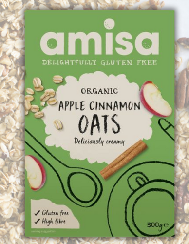 Μούσλι Βρώμης Με Μήλο & Κανέλα - ΧΓΛ (300gr) Amisa | ΛΗΞΗ: 02/09/26