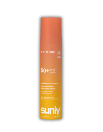 Αντιηλιακό Σπρέυ SPF50+ με άρωμα Καρύδας (100ml) Attitude