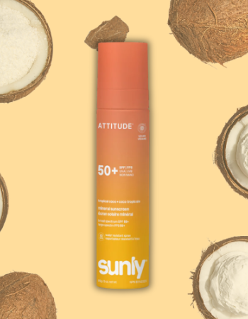 Αντιηλιακό Σπρέυ SPF50+ με άρωμα Καρύδας (100ml) Attitude