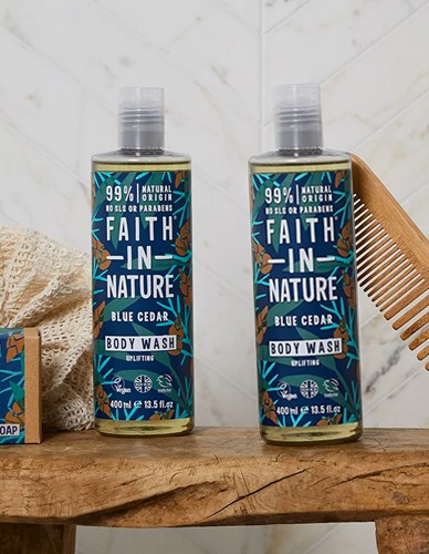 Αφρόλουτρο Μπλε Κέδρος (400ml) Faith in Nature