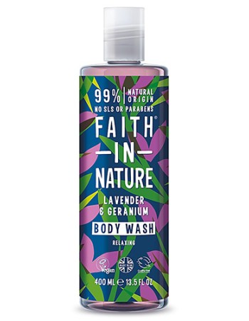 Αφρόλουτρο με Λεβάντα & Γεράνι (400ml) Faith in Nature