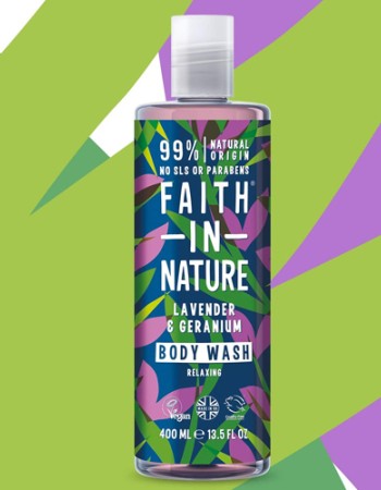 Αφρόλουτρο με Λεβάντα & Γεράνι (400ml) Faith in Nature