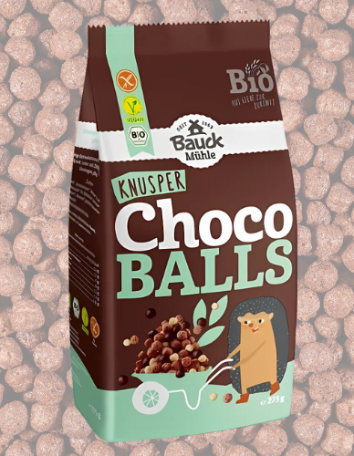 Vegan Μπαλίτσες με Μαύρη Σοκολάτα 'Choco Balls' - ΧΓΛ (275γρ) Bauckhof