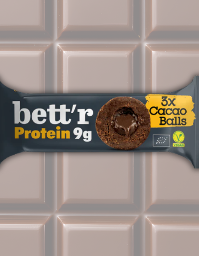 Πρωτεϊνικές Μπάλες με Γέμιση Κακάο ΧΓΛ (3x15g) Bett'r