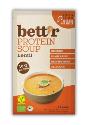 Πρωτεϊνική Σούπα Κόκκινης Φακής ΧΓΛ (30g) Bett'r