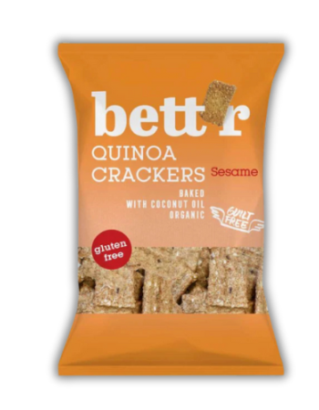 Κράκερ Κινόα με Σουσάμι ΧΓΛ (100gr) Bett'r