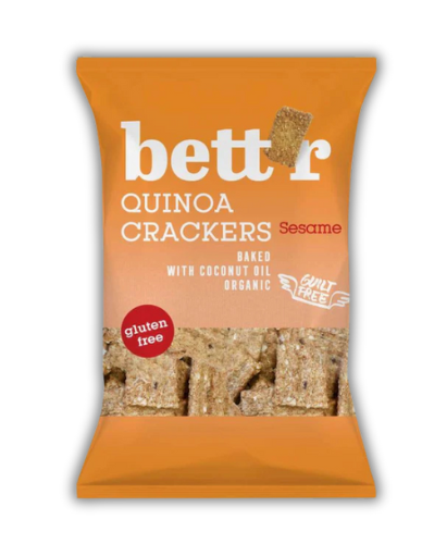 Κράκερ Κινόα με Σουσάμι ΧΓΛ (100gr) Bett'r