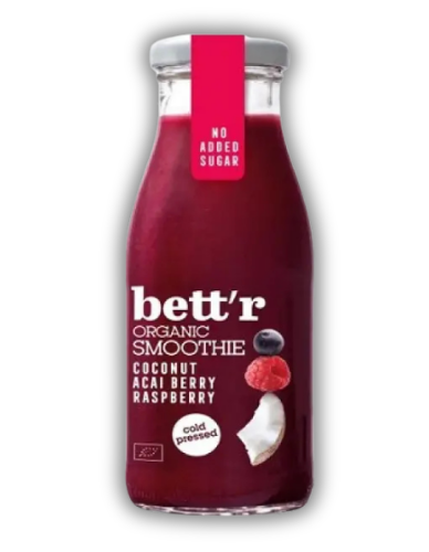 Smoothie με Σμέουρο, Acai & Καρύδα (250ml) Bett'r