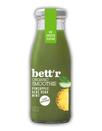 Smoothie με Ανανά, Αλόη & Μέντα (250ml) Bett'r
