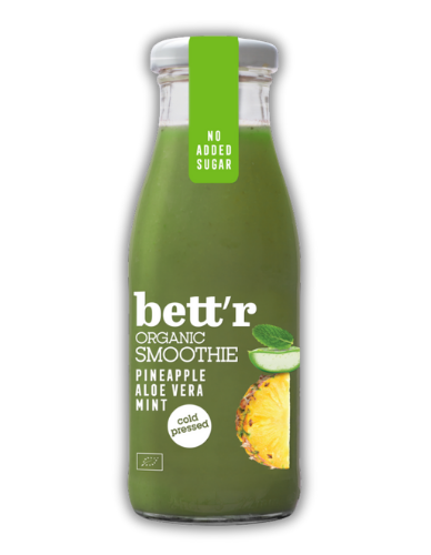 Smoothie με Ανανά, Αλόη & Μέντα (250ml) Bett'r