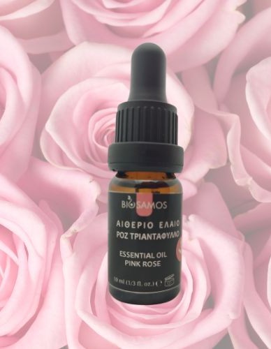 Αιθέριο Έλαιο Ροζ Τριαντάφυλλο (10ml) BioSamos