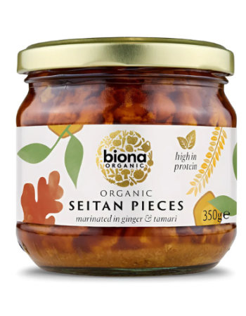 Σεϊτάν (Seitan) Μαριναρισμένο σε Τζίντζερ κ' Σόγια (350γρ) Biona
