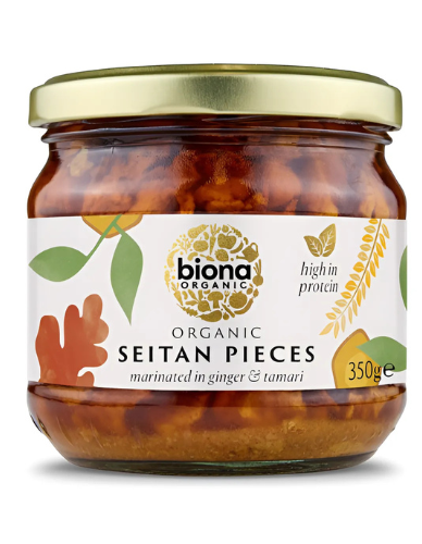 Σεϊτάν (Seitan) Μαριναρισμένο σε Τζίντζερ κ' Σόγια (350γρ) Biona