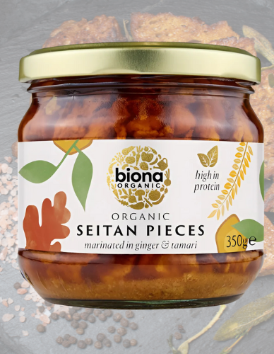 Σεϊτάν (Seitan) Μαριναρισμένο σε Τζίντζερ κ' Σόγια (350γρ) Biona
