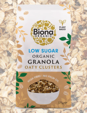 Γκρανόλα Βρώμης Oaty Clusters - Low Sugar (375γρ) Biona 