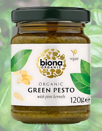 Pesto Βασιλικού από Κουκουνάρι (120γρ) Biona