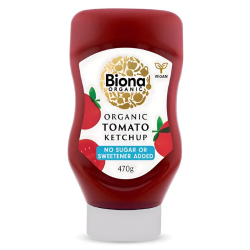 Vegan Κέτσαπ Χωρίς Ζάχαρη (470γρ) Biona