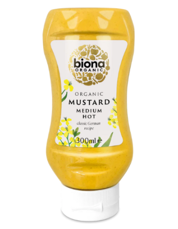 Μουστάρδα Μέτρια Καυτερή Squeezy (300γρ) Biona