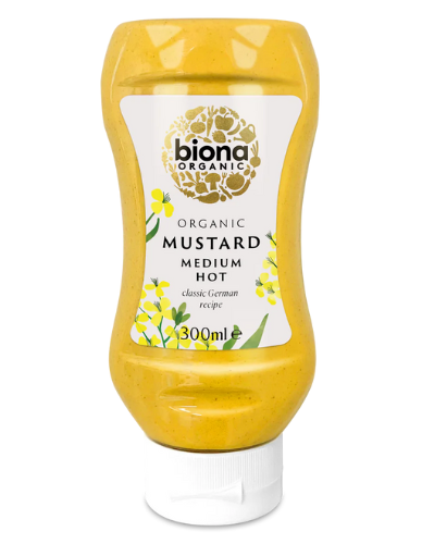 Μουστάρδα Μέτρια Καυτερή Squeezy (300γρ) Biona