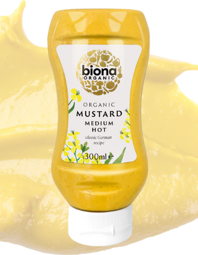 Μουστάρδα Μέτρια Καυτερή Squeezy (300γρ) Biona