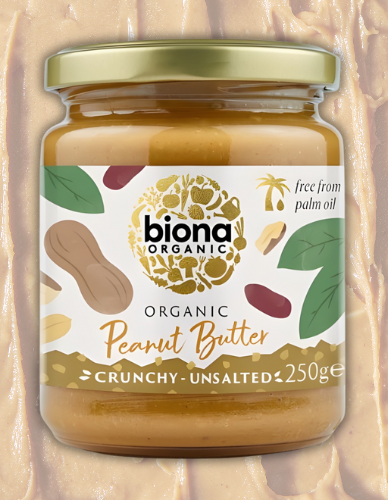 Τραγανό Φυστικοβούτυρο Χωρίς Αλάτι (250γρ) Biona