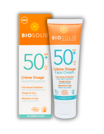 Αντιηλιακή κρέμα προσώπου SPF50+ (50ml) Biosolis