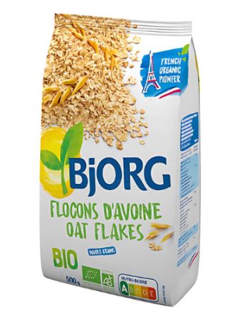 Νιφάδες Βρώμης Ολικής Αλέσεως (500γρ) Bjorg