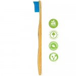 Οδοντόβουρτσα από Bιοδιασπώμενο Mπαμπού και 'Ινες χωρίς BPA (Μαλακή - Μπλέ) Bamboo Smiles