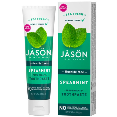 Οδοντόκρεμα Χωρίς Φθόριο 'Sea Fresh' Δυόσμος - Χωρίς Γλουτένη (119γρ) Jason
