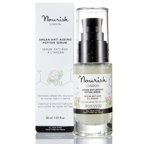 Αντιγηραντικό Serum με Πεπτίδια Κολλαγόνου, Αργκάν, Kale κ' Υαλουρονικό Οξύ (30ml) Nourish London