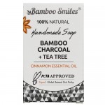 Σαπούνι με Ενεργό Άνθρακα  & Τεϊόδεντρο (100γρ) Bamboo Smiles